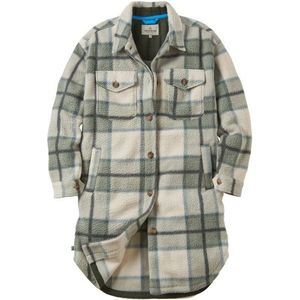 Passenger Womens Cloudy Recycled Sherpa Fleece Shirt Fleecevest (Dames |grijs)