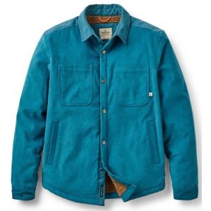 Passenger Kodiak 20 Sherpa Lined Cord Overshirt Overhemd (Heren |turkoois)