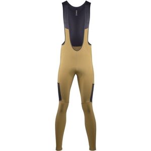 Nalini - FREEDOM BIB TIGHT - Fietsbroek Lang - Kaki - Wielrenbroek Winter - Heren