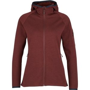 Stoic Womens MerinoFleece335 KuolpaSt II Zip Hoody Merinohoodie (Dames |rood)