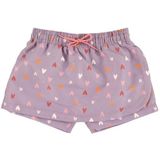 Sterntaler - Badeshorts Herz Skort - Kinderen - Purper/Roze - 100% Polyester - UV-bescherming