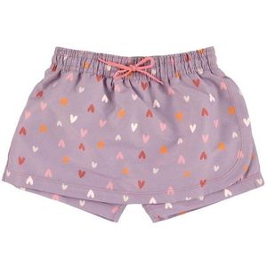Sterntaler - Badeshorts Herz Skort - Kinderen - Purper/Roze - 100% Polyester - UV-bescherming