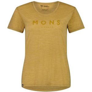 Mons Royale Womens Zephyr Merino Cool Tee Merinoshirt (Dames |beige)