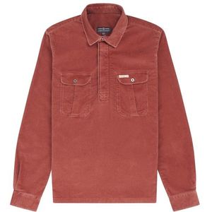 Amundsen Sports Ranger Velvet Half-Zip Shirt Overhemd (Heren |rood)