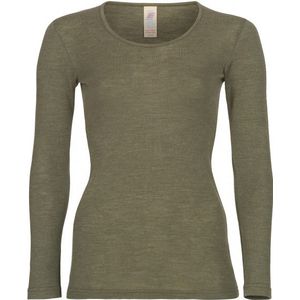 Engel Womens Unterhemd L/S Merino-ondergoed (Dames |olijfgroen)