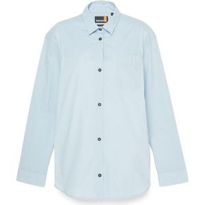 Timberland Womens Popeline Shirt Blouse (Dames |grijs)