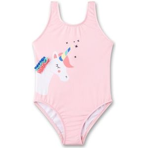 Sanetta - Meisjesbadpak - Roze - Gerecyclede Polyester-mix - Badmode voor Kinderen