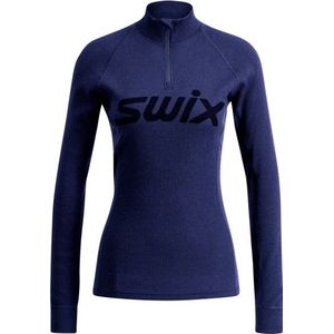 Swix - RaceX Merino Half Zip - Dames - Donkergrijs - Trainingsvest