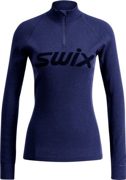 Swix - RaceX Merino Half Zip - Dames - Donkergrijs - Trainingsvest