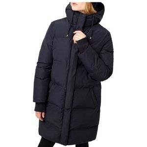 LangerChen Womens Coat Aike Lange jas (Dames |blauw/zwart)