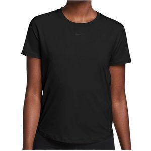Nike Womens One Classic Dri-FIT T-Shirt Sportshirt (Dames |zwart)