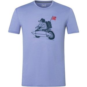 supernatural Naked Bear Tee Merinoshirt (Heren |purper)