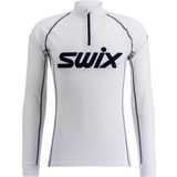 Swix - Swix Racex Classic Half Zip Men Bright White/Dark Navy voor Heren - Maat L - Wit