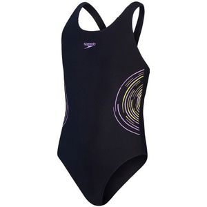 Speedo Kids Placmement Muscleback Badpak (Kinderen |blauw/zwart)