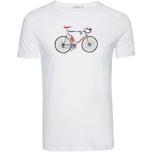 GreenBomb Bike Jack Guide T-Shirts T-shirt (Heren |wit)