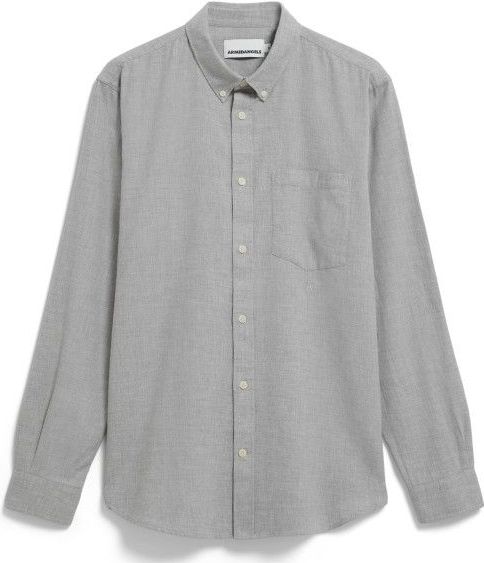 ARMEDANGELS - Araamo - Overhemd - Grijs - Lange Mouw - Comfort Fit