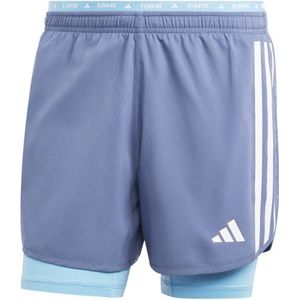 adidas Own The Run 3-Stripes 2in1 Shorts Hardloopshort (Heren |purper/blauw)