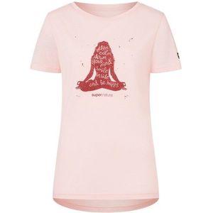 supernatural Womens Be Happy Tee Merinoshirt (Dames |roze)