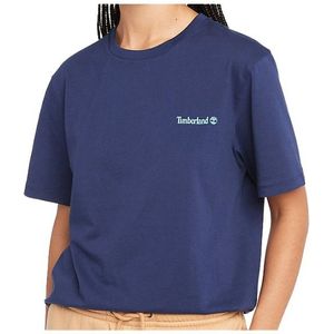 Timberland Small Linear Logo Print Tee T-shirt (Heren |blauw)