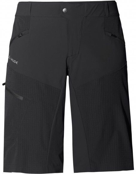 Vaude - Virt Shorts - Fietsbroek - Zwart - Stretch, Met Zeem