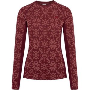 Kari Traa Womens Edith Long Sleeve Merino-ondergoed (Dames |rood)