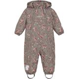 Minymo - Kids Snow Suit AOP - Overall - Bruin - Waterdicht
