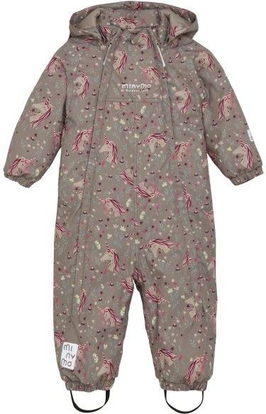 Minymo - Kids Snow Suit AOP - Overall - Bruin - Waterdicht