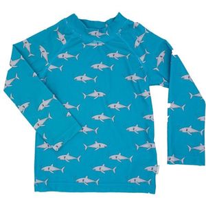 maximo Kids Mini Shirt L/S Badestoff Bedruckt UV 50 Lycra (Kinderen |blauw)