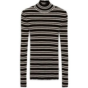 ARMEDANGELS - Alaania Chiffron Stripes - Longsleeve - Zwart/Grijs