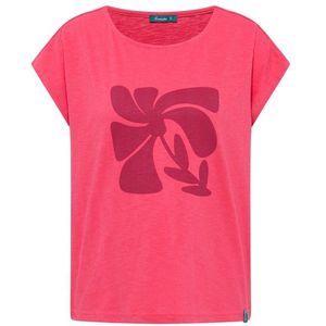 Tranquillo Womens Stretch Jersey T-shirt (Dames |roze)