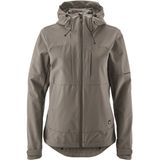 Dames - Fietsjack - Terragrijs - Winddicht - Slim Fit - 90% Polyester