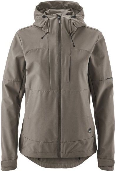 Dames - Fietsjack - Terragrijs - Winddicht - Slim Fit - 90% Polyester