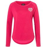 Super.natural - W LITTLE HEARTWOOD CREW - Dames Merino Trui - Gebroken Wit