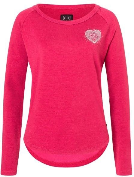 Super.natural - W LITTLE HEARTWOOD CREW - Dames Merino Trui - Gebroken Wit