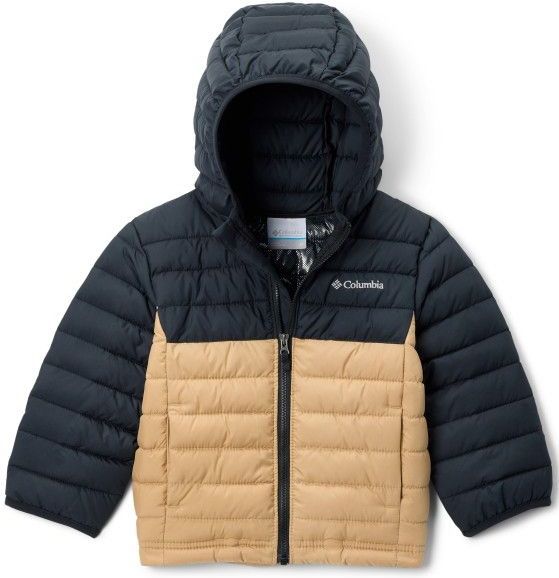 COLUMBIA - Donsjas met Kap - Kastanje/Zwart - 100% Gerecycled Polyester