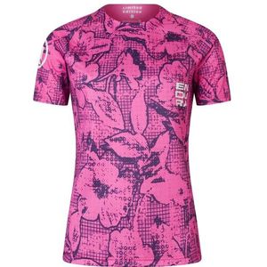 Endura - Grid Floral LTD - Fietsshirt - Roze/Purper - Korte Mouwen