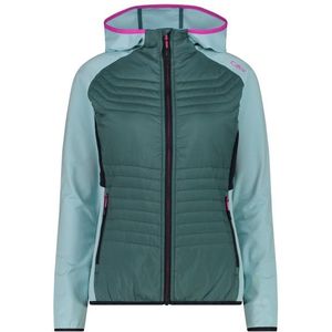 CMP Womens Performance Jacket Fix Hood Hybrid Synthetisch jack (Dames |turkoois/blauw)