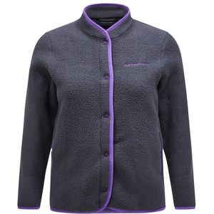 Peak Performance Womens Fleece Snap Cardigan Fleecevest (Dames |grijs/blauw)