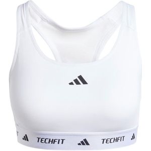 adidas Womens Techfit Medium Support Bra Sportbeha (Dames |wit)