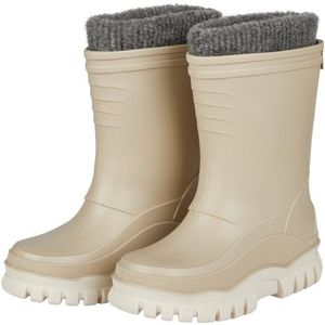 Sterntaler - Gevoerde Rubberlaarzen - Beige - Uniseks - Waterdicht en Antislip