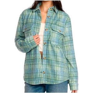 Billabong Womens Forge Fleece Overhemd (Dames |turkoois)