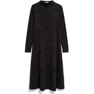 ARMEDANGELS Womens Dailimaa Zebraraa Jurk (Dames |zwart)