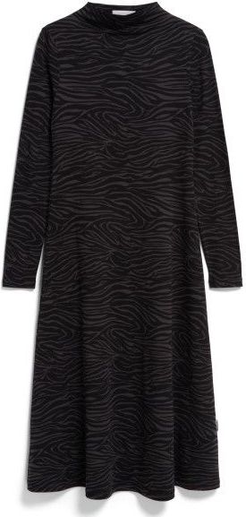 ARMEDANGELS Womens Dailimaa Zebraraa Jurk (Dames |zwart)