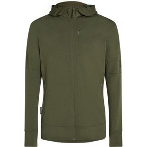 Icebreaker Merino 260 Quantum IV L/S Zip Hoodie Merinohoodie (Heren |olijfgroen)