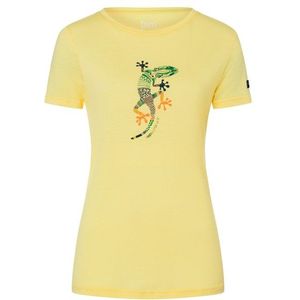 supernatural Womens El Gecko Merinoshirt (Dames |geel)