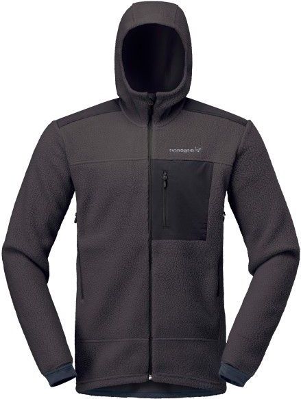 Norrona - Trollveggen Warm3 Zip Hood - Fleecevest - Grijs
