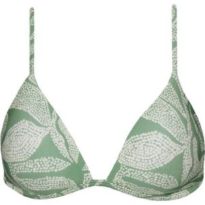 Barts Womens Akamu Fixed Triangle Bikinitop (Dames |groen/grijs)