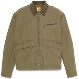 Stafford - Washed Canvas Jacket - Groen - 100% Katoen