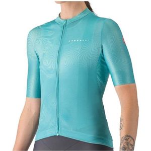 Castelli Womens Fantasia Jersey Fietsshirt (Dames |turkoois |waterdicht)
