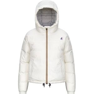 K-Way Womens Le Vrai 40 Albine Heavy Warm Winterjack (Dames |wit)